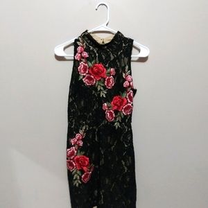 AS U WISH open back rose long dress